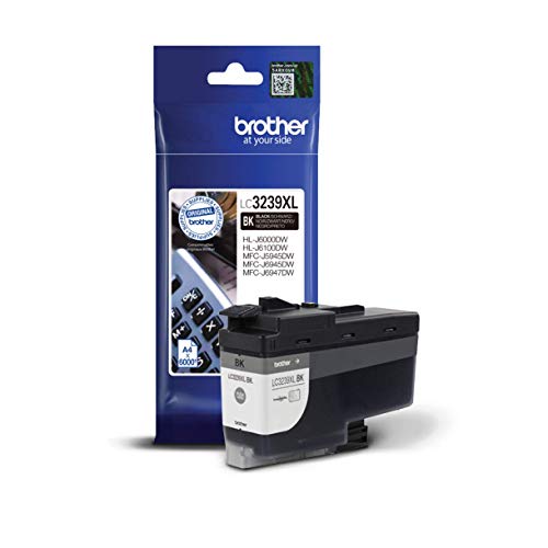 Brother Original Tintenpatrone LC-3239XLBK Schwarz (für Brother HL-J6000DW, HL-J6100DW, MFC-J5945DW, MFC-J6945DW, MFC-J6947DW) ca. 6000 Seiten nach ISO Standard 24711 von Brother