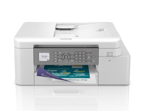 Brother MFC-J4340DW 4-in-1 Farbtintenstrahl-Multifunktionsgerät (Drucker, Scanner, Kopierer, Fax), weiß, 150 Blatt Papierkassette von Brother