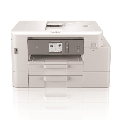 Brother MFC-J4540DW 4-in-1 Farbtintenstrahl-Multifunktionsgerät (Drucker, Scanner, Kopierer, Fax), weiß, 435 x 250 x 355 mm von Brother
