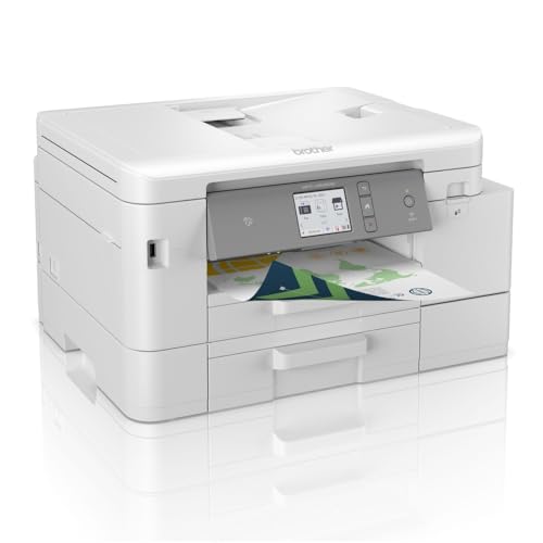 Brother MFC-J4540DW 4-in-1 Farbtintenstrahl-Multifunktionsgerät (Drucker, Scanner, Kopierer, Fax), weiß, 435 x 250 x 355 mm von Brother International GmbH