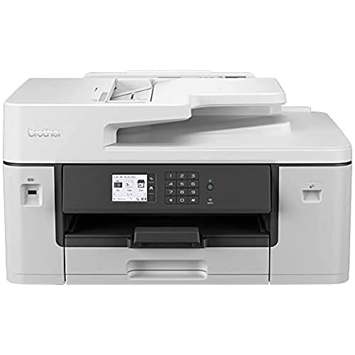 Brother MFC-J6540DW DIN A3 4-in-1 Farbtintenstrahl-Multifunktionsgerät (250 Blatt Papierkassette, Drucker, Scanner, Kopierer, Fax), Weiß von Brother