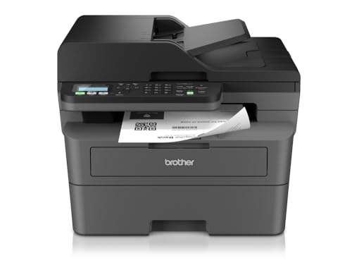 Brother MFC-L2827DW 4-in-1-Multifunktions-Laserdrucker, 32 ppm, Duplexdruck, 2-zeiliges LC-Display, Fast Ethernet, WLAN mit 5 GHz und USB 2.0 von Brother