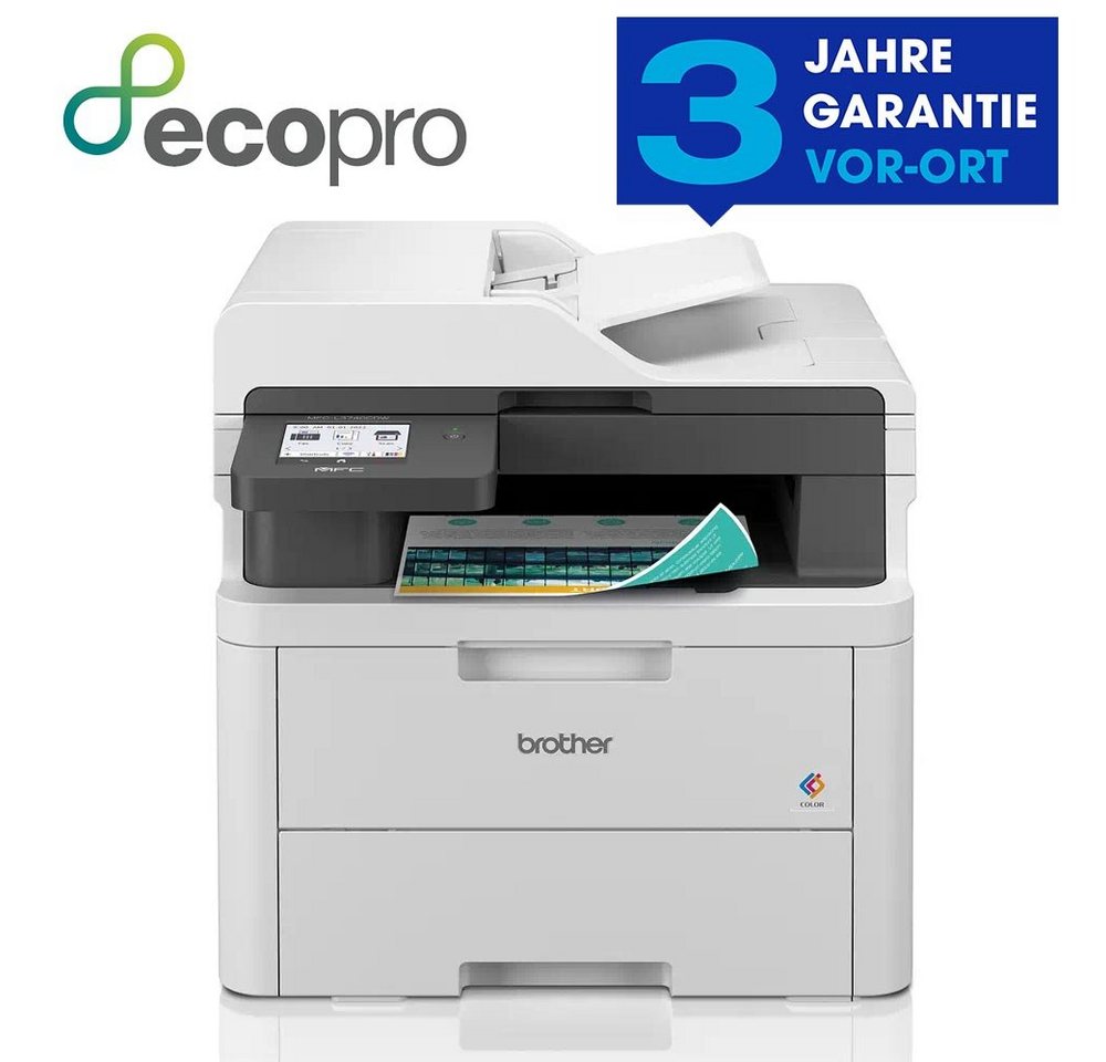 Brother MFC-L3740CDW 4-in-1 Farb-Multifunktionsgerät mit Multifunktionsdrucker, (WLAN (WiFi) von Brother