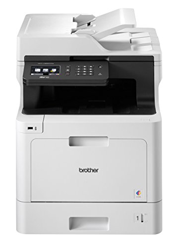 Brother MFC-L8690CDW Professionelles 4-in-1 Farblaser-Multifunktionsgerät (Drucker, Scanner, Kopierer, Fax, 31 Seiten/Min.) weiß/schwarz von Brother