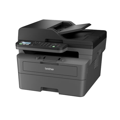 Brother MFCL2827Dwxl 4-in-1-Multifunktions-Laserdrucker, 32 Ppm, Frontdruck, automatische Rückseite, 2-zeiliges LCD-Display, Fast Ethernet und WiFi von Brother