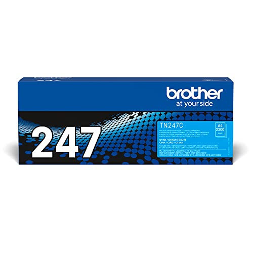 Brother Original Brother Jumbo-Tonerkassette TN-247C Cyan (für Brother DCP-L3510CDW, DCP-L3550CDW, HL-L3210CW, HL-L3230CDW, HL-L3270CDW, MFC-L3710CW, MFC-L3730CDN, MFC-L3750CDW und MFC-L3770CDW) von Brother