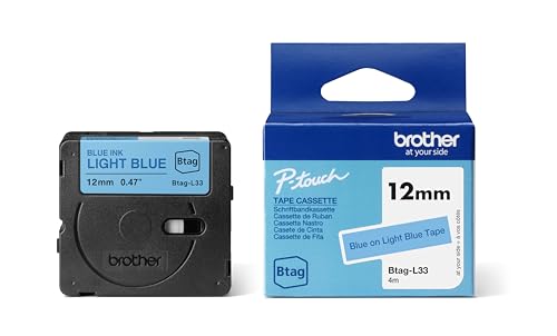 Brother Original Btag-L33 Schriftband 12 mm, 4 m lang, blau/hellblau Brother Original Btag-L33 Schriftband 12 mm, 4 m lang, blau/hellblau von Brother International GmbH