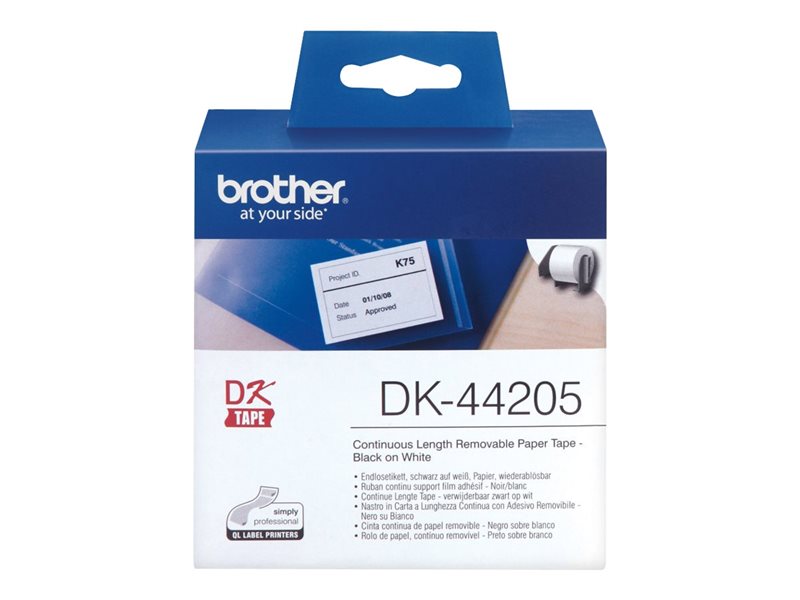 Brother Original - Etikettenrolle weiß 6,2cm x 30, Brother Original - Etikettenrolle weiß 6,2cm x 30, von Brother