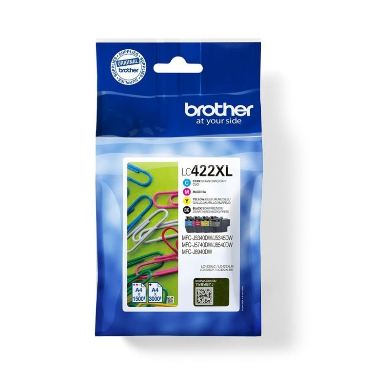 Brother Original HC Tinte Multipack BKCMY LC-422 - LC422XLVAL Brother Original HC Tinte Multipack BKCMY LC-422 - LC422XLVAL von Brother