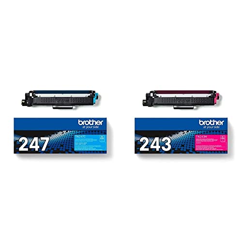 Brother Original Jumbo-Tonerkassette TN-247C Cyan & TN-243M Tonerkassette DCP-L3510CDW/-L3550CDW, HL-L3210CW/-L3230CDW/-L3270CDW, MFC-L3710CW/-L3730CDN/-L3750CDW/-L3770CDW Magenta Brother Original Jumbo-Tonerkassette TN-247C Cyan & TN-243M Tonerkassette DCP-L3510CDW/-L3550CDW, HL-L3210CW/-L3230CDW/-L3270CDW, MFC-L3710CW/-L3730CDN/-L3750CDW/-L3770CDW Magenta von Brother