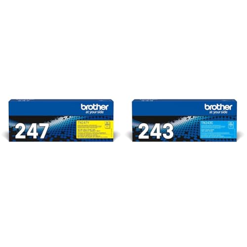 Brother Original Jumbo-Tonerkassette TN-247Y Gelb & TN-243C Tonerkassette DCP-L3510CDW/-L3550CDW, HL-L3210CW/-L3230CDW/-L3270CDW, MFC-L3710CW/-L3730CDN/-L3750CDW/-L3770CDW Cyan Brother Original Jumbo-Tonerkassette TN-247Y Gelb & TN-243C Tonerkassette DCP-L3510CDW/-L3550CDW, HL-L3210CW/-L3230CDW/-L3270CDW, MFC-L3710CW/-L3730CDN/-L3750CDW/-L3770CDW Cyan von Brother