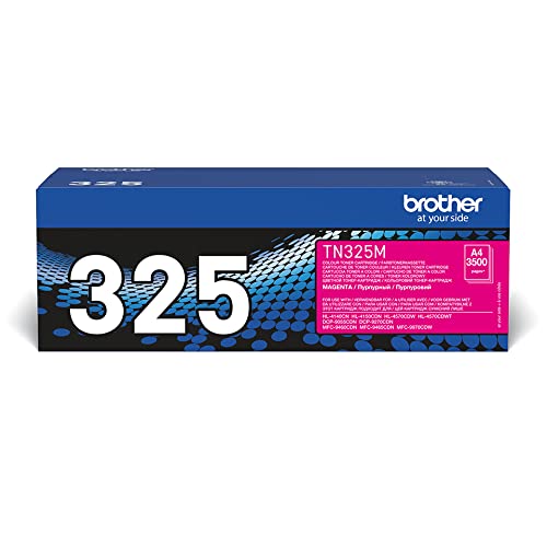 Brother Original Jumbo-Tonerkassette TN-325M magenta (für Brother HL-4140CN, HL-4570CDW, HL-4150CDN, HL-4570CDWT, DCP-9055CDN, DCP-9270CDN, MFC-9460CDN, MFC-9970CDW, MFC-9465CDN) TN325M Standard von Brother