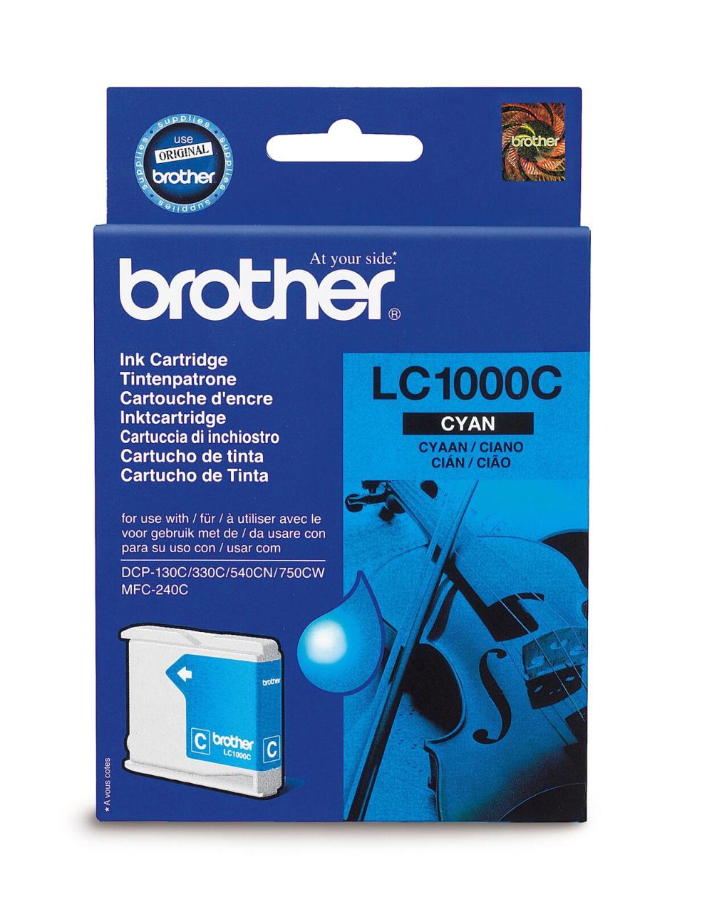 Brother Original LC-1000C Druckerpatrone cyan 400 Seiten (LC1000C) von Brother