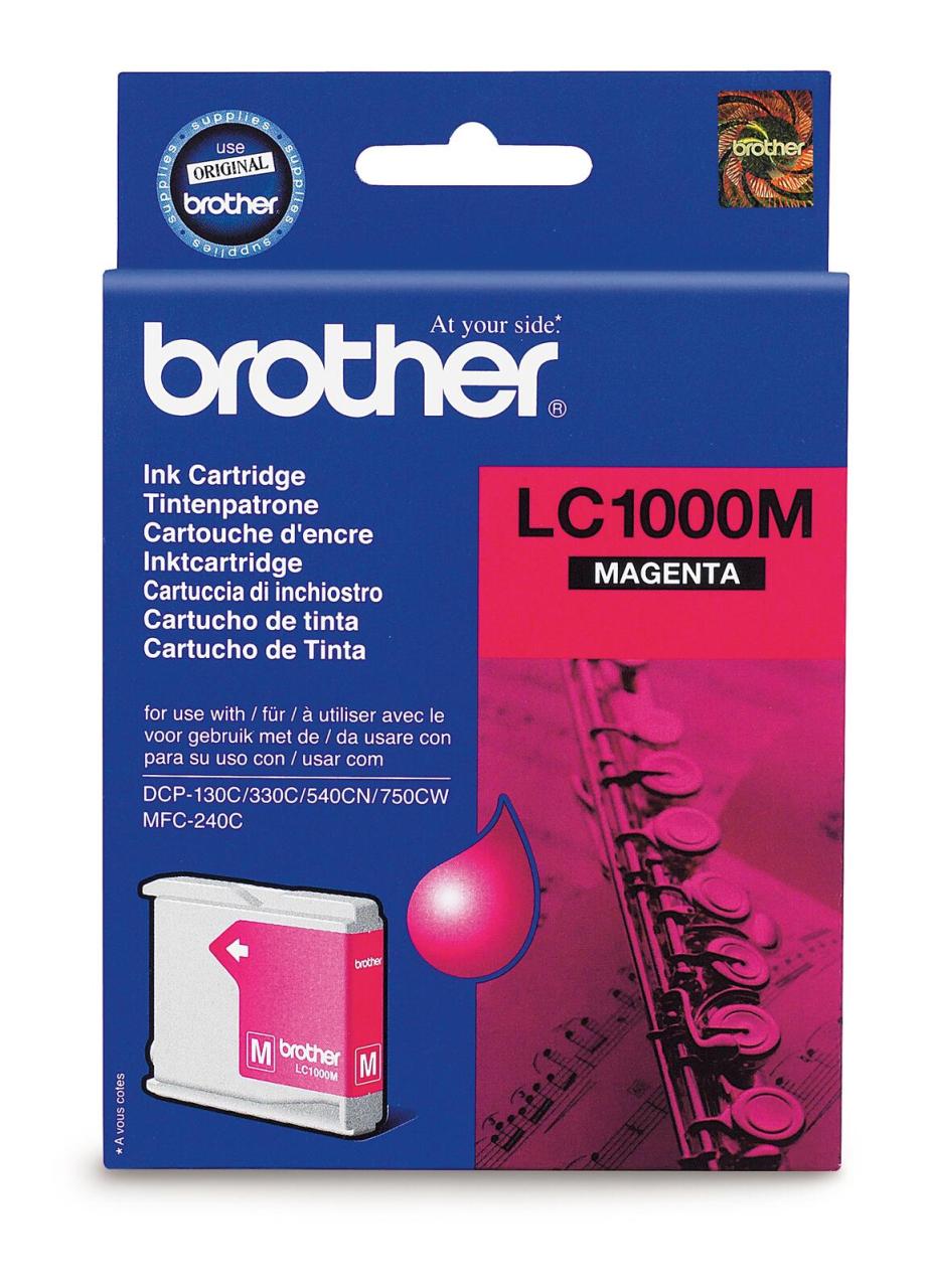 Brother Original LC-1000M Druckerpatrone magenta 400 Seiten (LC1000M) von Brother