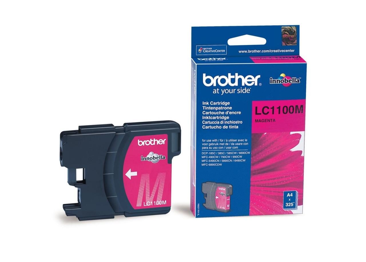 Brother Original LC-1100M Druckerpatrone magenta 325 Seiten (LC1100M) von Brother