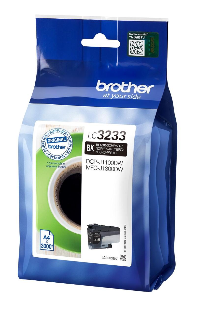 Brother Original LC-3233BK Druckerpatrone schwarz 3.000 Seiten (LC3233BK) von Brother