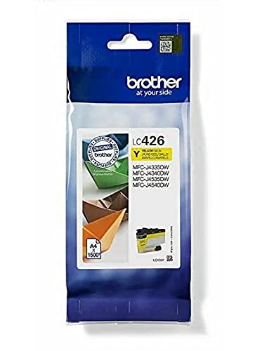 Brother Original LC-426Y Tintenpatrone Gelb MFC-J4340DW, MFC-J4540DW, MFC-J4540DWXL (1500 Seiten nach ISO Standard 24711) von Brother