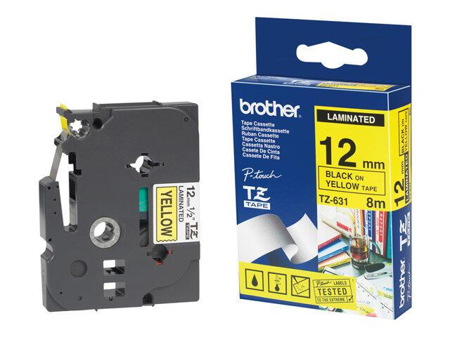 Brother Original P-Touch Farbband schwarz auf transparent (TC-101) von Brother