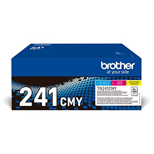 Brother Original TN-241CMY Toner Multipack mit 3 Tonern Cyan/Magenta/Gelb, für bis zu ca. 1400 Seiten je Farbe, DCP-9020CDW, HL-3140CW, 3150CDW, 3170CDW, MFC-9140CDN, 9330CDW, 9340CDW von Brother