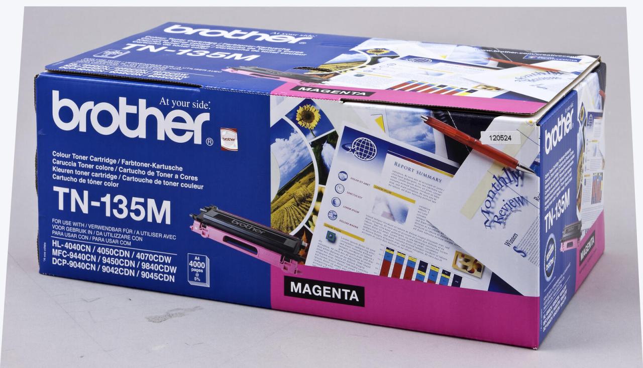 Brother Original TN135M Toner magenta 4.000 Seiten (TN-135M) von Brother