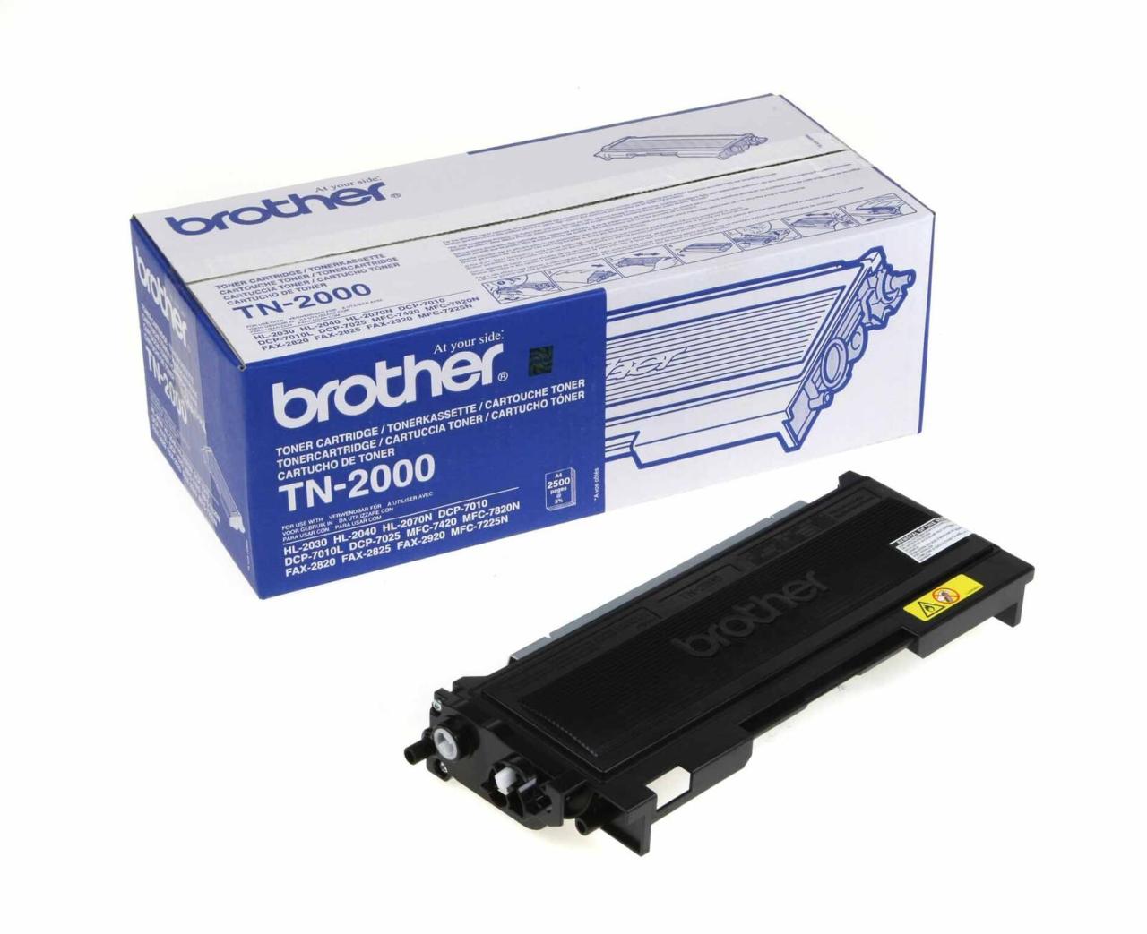 Brother Original TN2000 Toner schwarz 2.500 Seiten (TN-2000) von Brother
