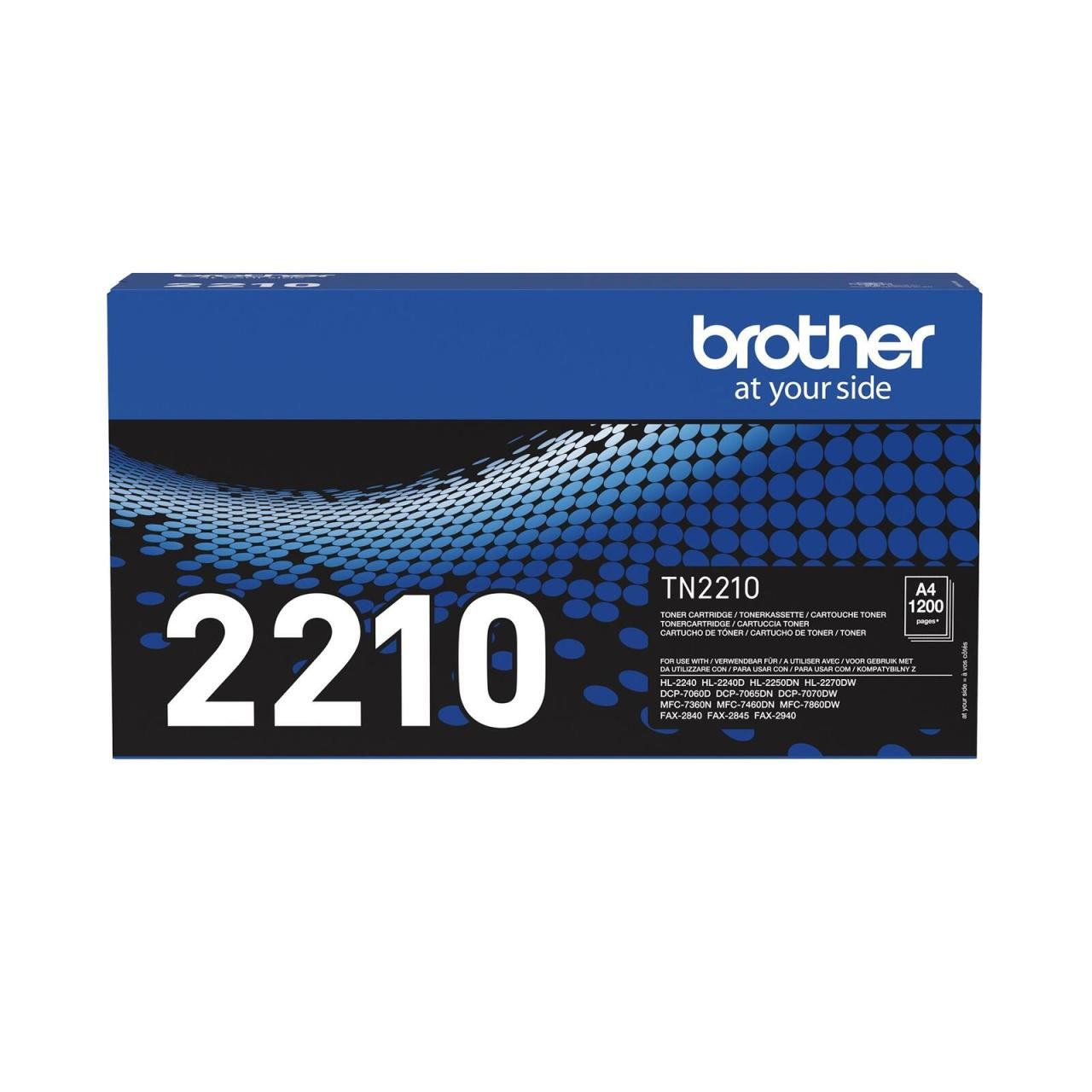 Brother Original TN2210 Toner schwarz 1.200 Seiten (TN-2210) von Brother