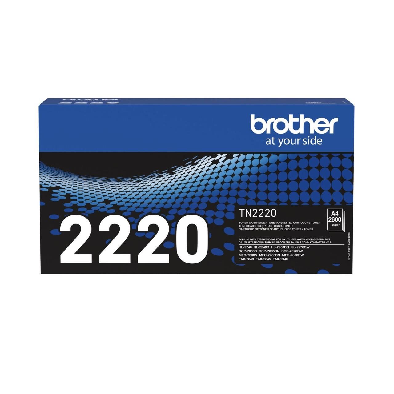 Brother Original TN2220 Toner schwarz 2.600 Seiten (TN-2220) von Brother