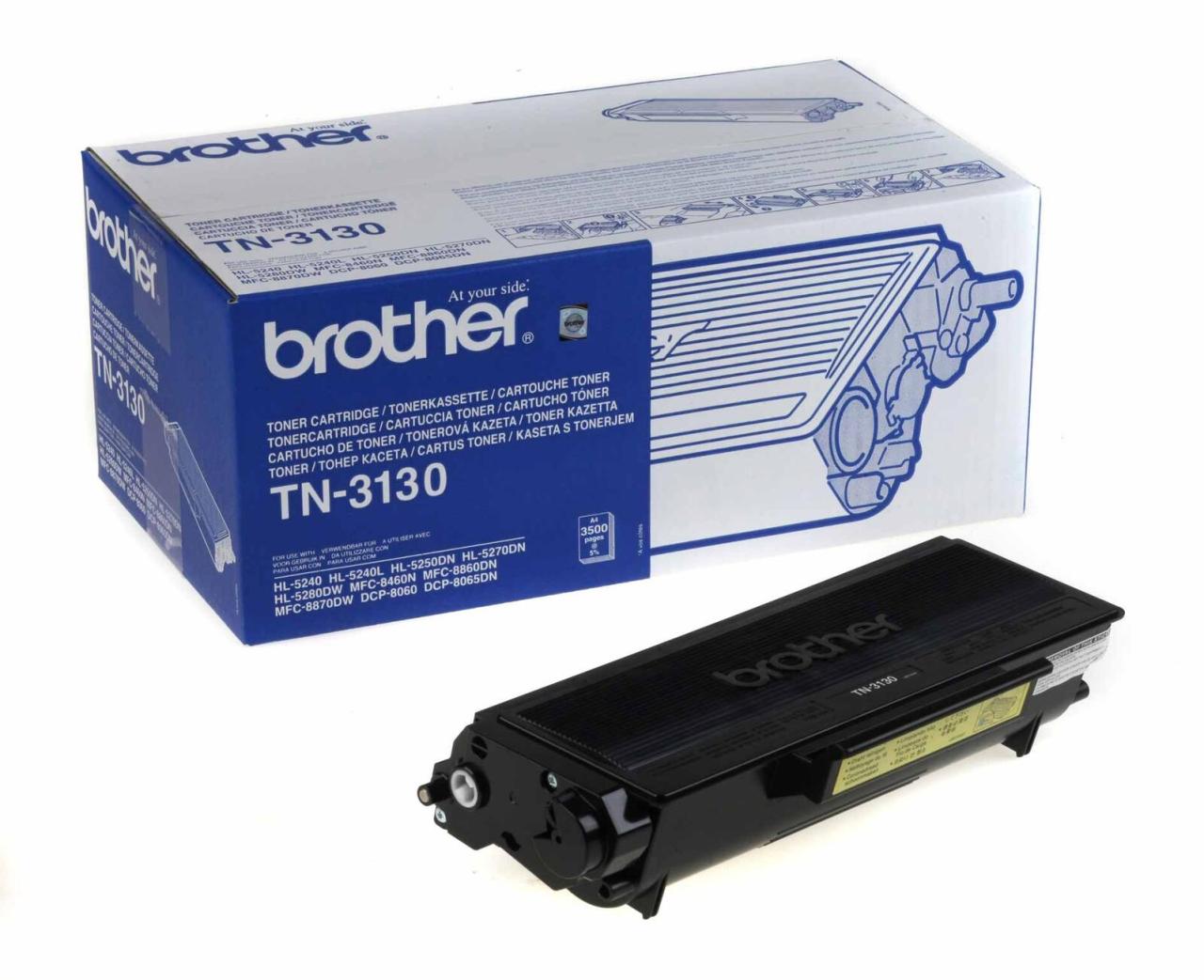 Brother Original TN3130 Toner schwarz 3.500 Seiten (TN-3130) von Brother