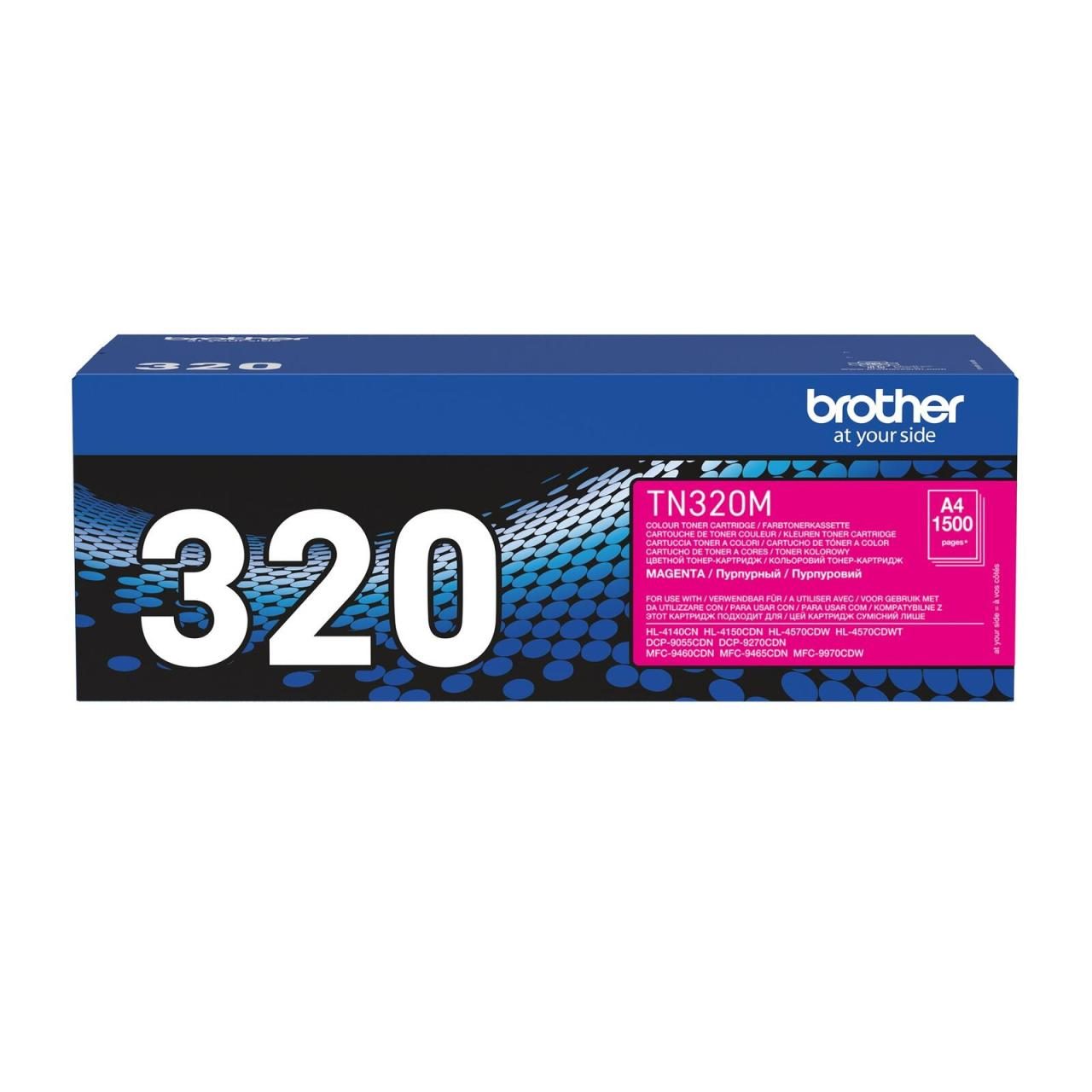 Brother Original TN320M Toner magenta 1.500 Seiten (TN-320M) von Brother