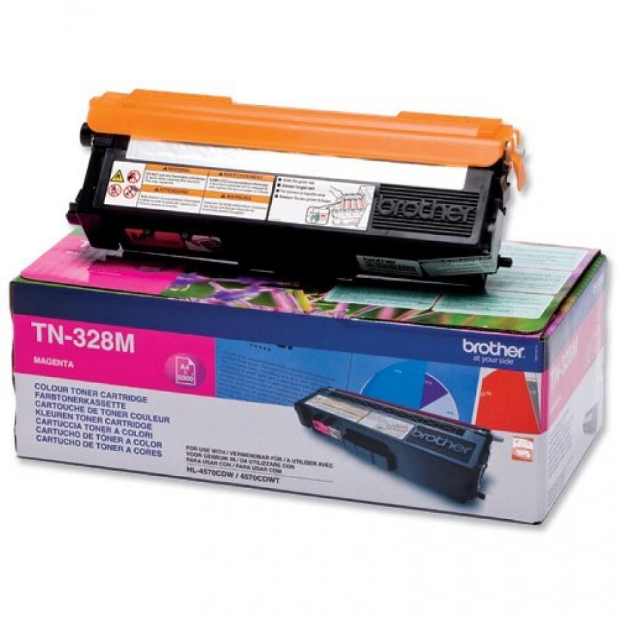 Brother Original TN328M Toner magenta 6.000 Seiten (TN-328M) von Brother