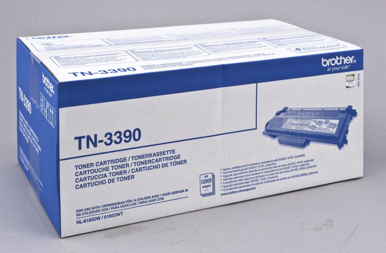 Brother Original TN3390 Toner schwarz 12.000 Seiten (TN-3390) von Brother