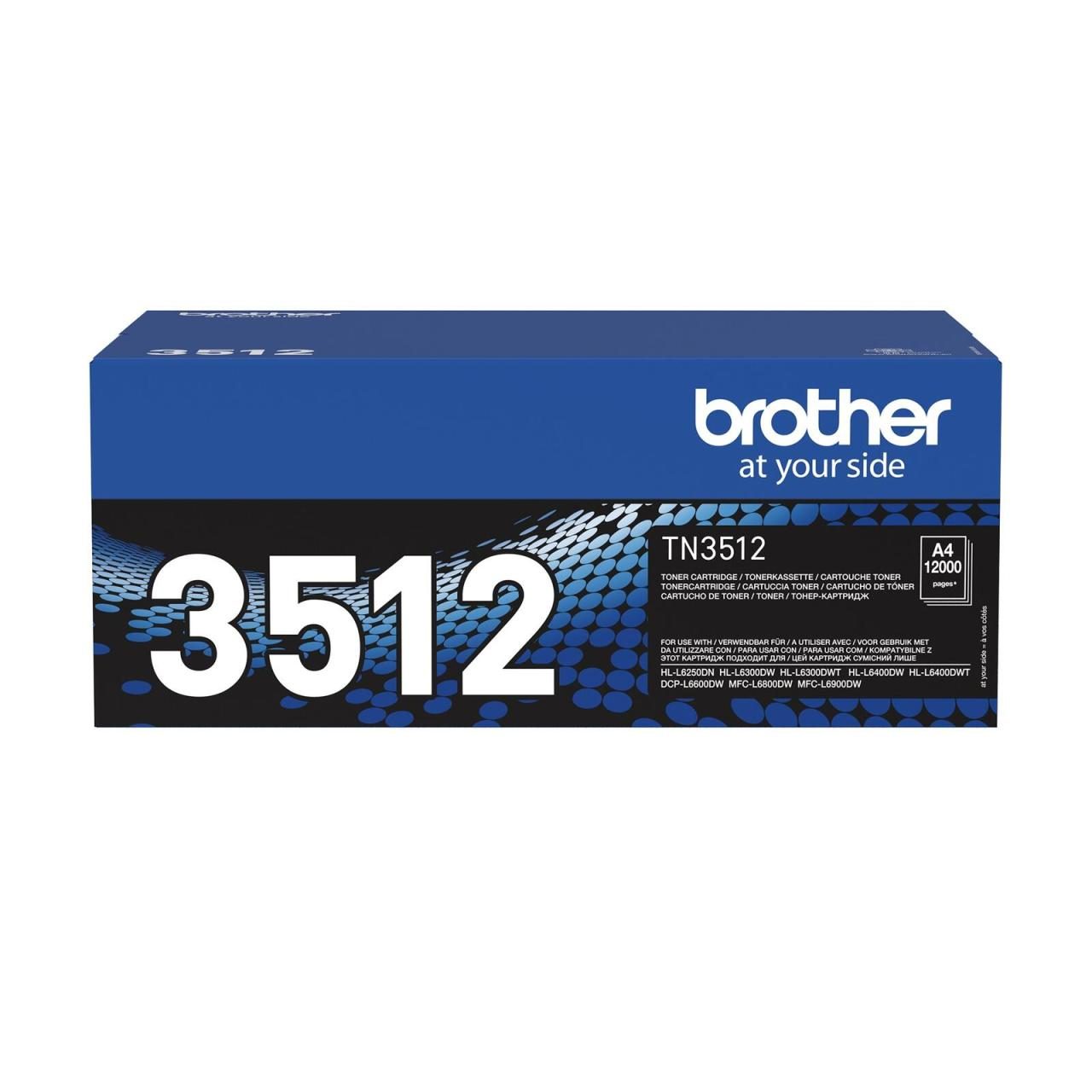 Brother Original TN3512 Toner schwarz 12.000 Seiten (TN-3512) von Brother