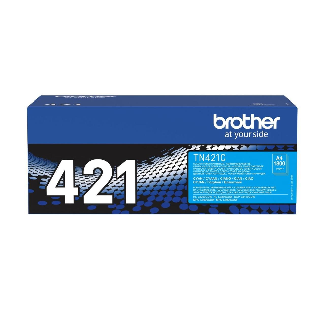 Brother Original TN421C Toner cyan 1.800 Seiten (für HL-L8260CDW, L8360CDW)(T... von Brother