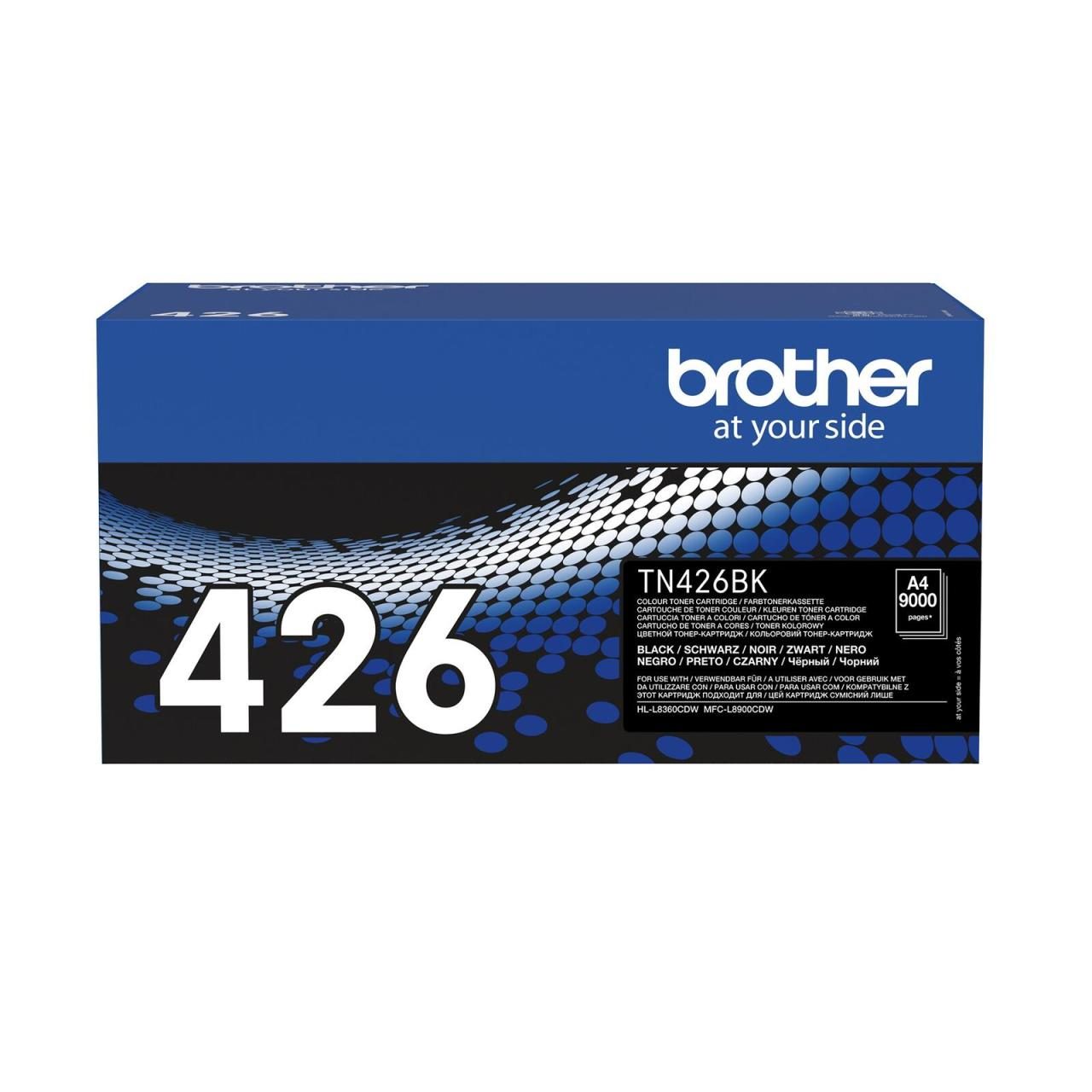 Brother Original TN426BK Toner schwarz 9.000 Seiten (für HL-L8360CDW)(TN426BK) von Brother