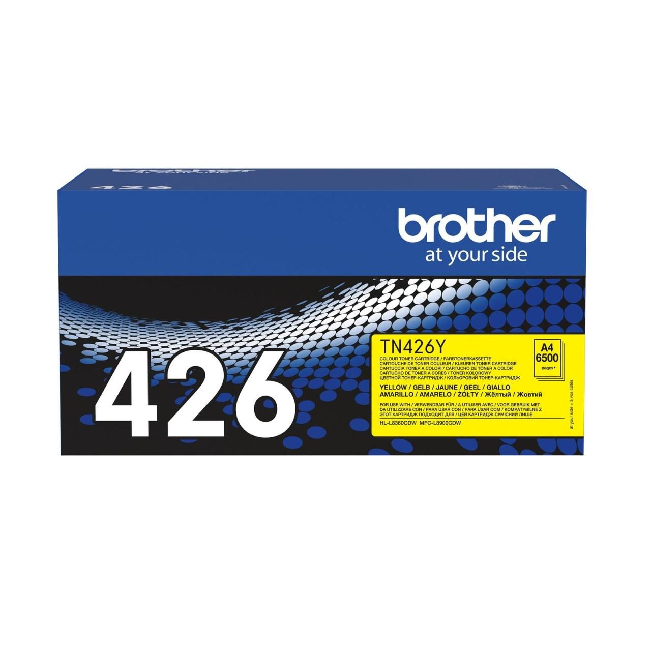 Brother Original TN426Y Toner gelb 6.500 Seiten (für HL-L8360CDW)(TN426Y) von Brother