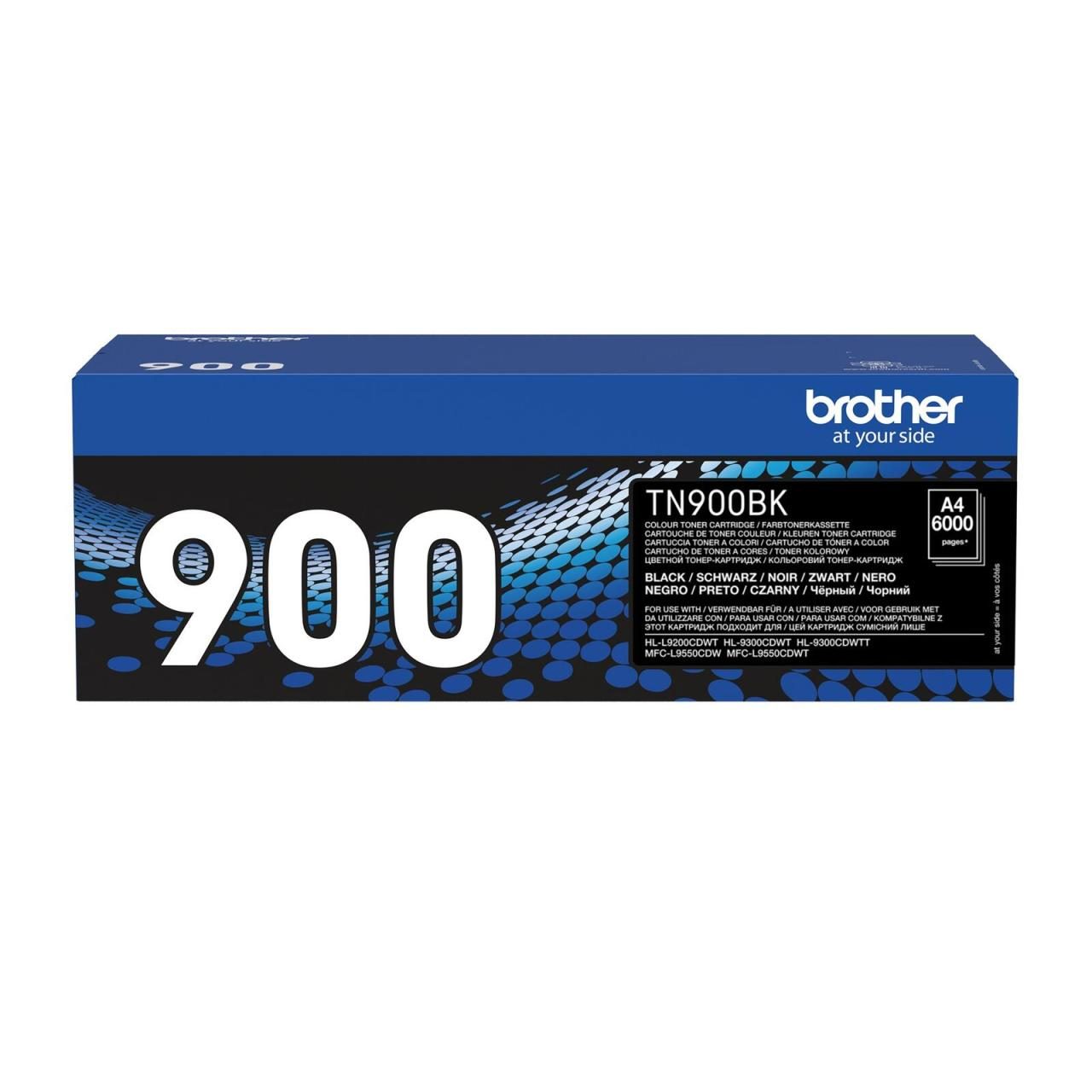 Brother Original TN900BK Toner schwarz 6.000 Seiten (TN-900BK) von Brother