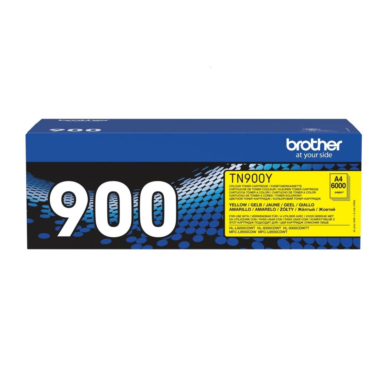 Brother Original TN900Y Toner gelb 6.000 Seiten (TN-900Y) von Brother