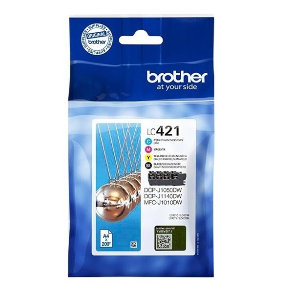 Brother Original Tinte Multipack BKCMY - LC421VAL von Brother