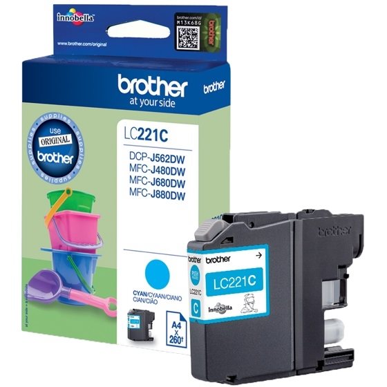 Brother Original - Tinte cyan -  LC221C von Brother