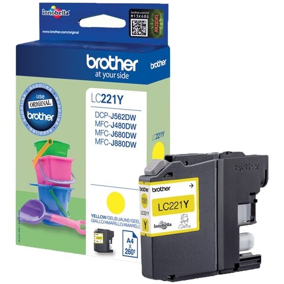 Brother Original - Tinte gelb -  LC221Y von Brother