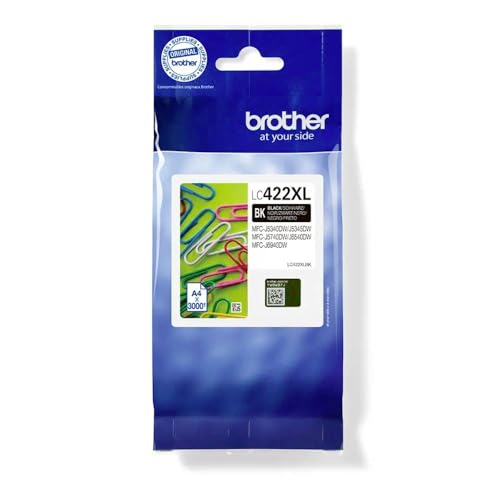 Brother Original Tintenpatrone LC-422XLBK Schwarz für ca. 3.000 Seiten, für MFC-J5340DW, MFC-J5345DW, MFC-J5740DW, MFC-J6540DW, MFC-J6940DW Brother Original Tintenpatrone LC-422XLBK Schwarz für ca. 3.000 Seiten, für MFC-J5340DW, MFC-J5345DW, MFC-J5740DW, MFC-J6540DW, MFC-J6940DW von Brother