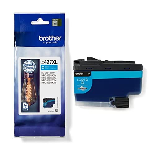 Brother Original Tintenpatrone LC-427XLC Cyan für ca. 5.000 Seiten, für MFC-J5955DW, MFC-J6955DW, MFC-J6957DW, HL-J6010DW, XL-Patrone Brother Original Tintenpatrone LC-427XLC Cyan für ca. 5.000 Seiten, für MFC-J5955DW, MFC-J6955DW, MFC-J6957DW, HL-J6010DW, XL-Patrone von Brother