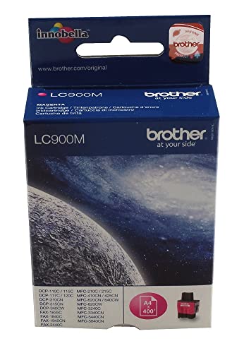 Brother Original Tintenpatrone LC-900M magenta (kompatibel mit verschiedenen Brother DCP- und MFC-Modellen) von Brother