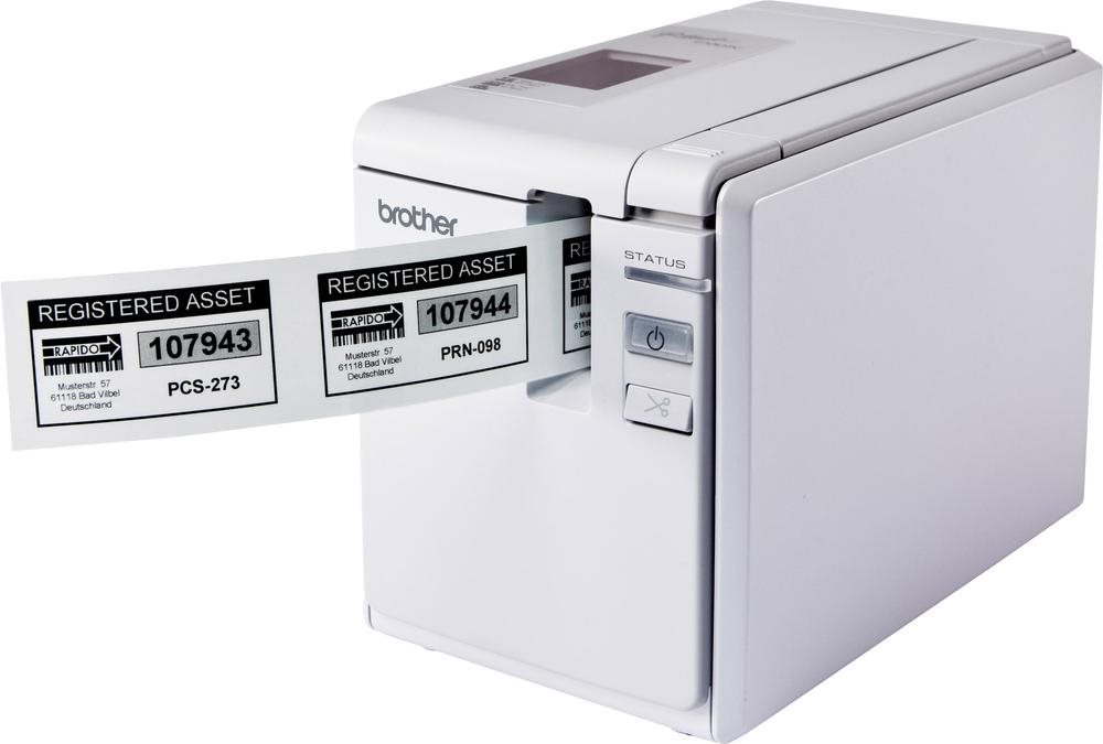 Brother P-Touch PT-P950NW - Etikettendrucker - Thermal Transfer - Rolle (3,6 cm) - 360 x 720 dpi - bis zu 80 mm/Sek. - WLAN, USB, LAN (PTP950NWZG1) von Brother