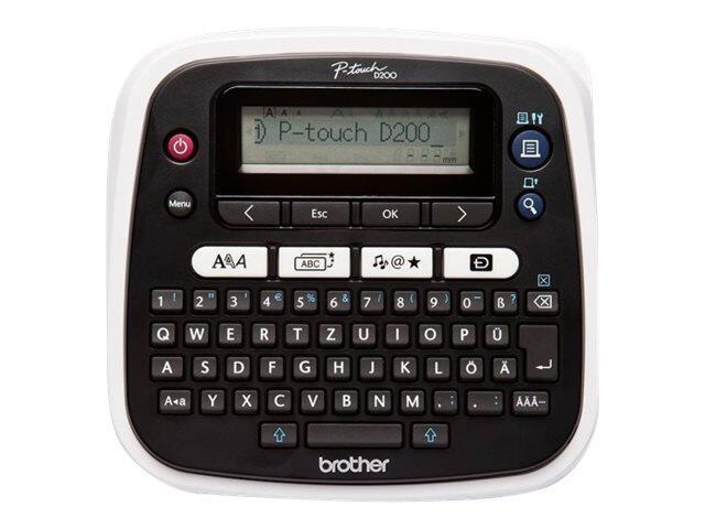 Brother P-touch D200BWVP Beschriftungsgerät (Thermotransfer, 180dpi, Qwerty, ... von Brother