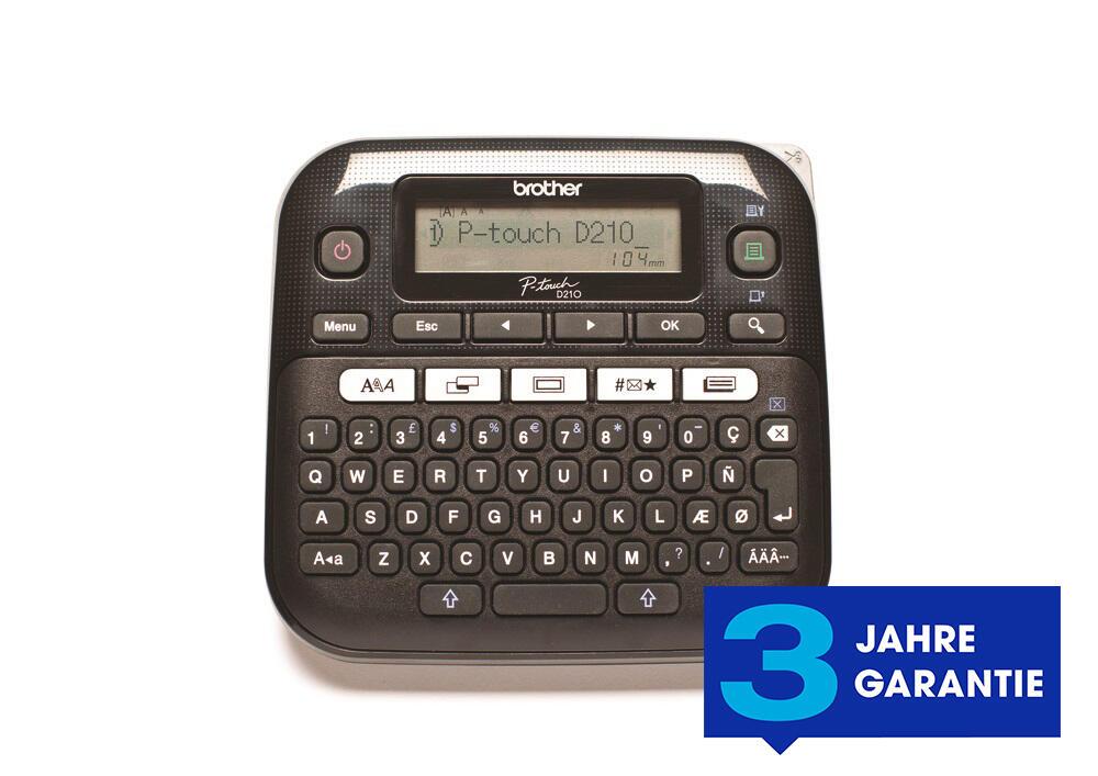 Brother P-touch D210 Beschriftungsgerät monochrom Brother P-touch D210 Beschriftungsgerät monochrom von Brother
