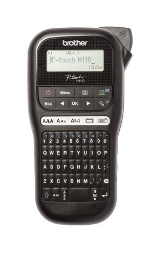 Brother P-touch H110 Beschriftungsgerät Geeignet für Schriftband: TZe 3.5 mm, 6 mm, 9 mm, 12mm von Brother