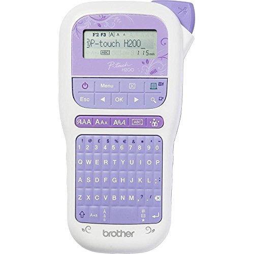 Brother PT-H200 Beschriftungsgerät (für den Bastel- und Dekobedarf, für 3,5 bis 12 mm breite TZe-Schrift- und Textilbänder, 30-999 mm einstellbare Etikettenlänge) von Brother