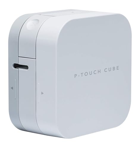 Brother P-touch Cube Bluetooth-Monochrom Beschriftungsgerät (für 3,5 bis 12 mm breite TZe-Schriftbänder, bis zu 20 mm/Sekunde Druckgeschwindigkeit), Hellgrau Brother P-touch Cube Bluetooth-Monochrom Beschriftungsgerät (für 3,5 bis 12 mm breite TZe-Schriftbänder, bis zu 20 mm/Sekunde Druckgeschwindigkeit), Hellgrau von Brother