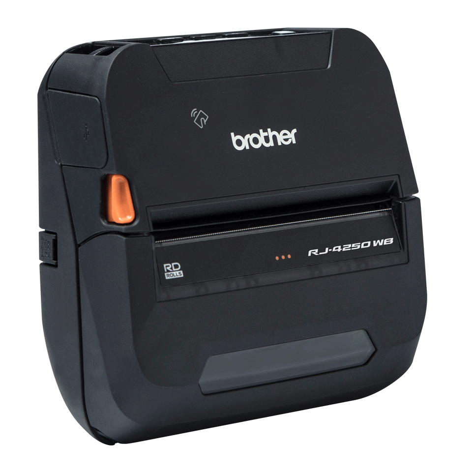 Brother RJ-4250WB - Etikettendrucker - Thermopapier - Rolle (11,3 cm) - 203 dpi - bis zu 127 mm/Sek. - USB 2.0, Wi-Fi(n), NFC, Bluetooth 4.2 (RJ4250WBZ1) von Brother